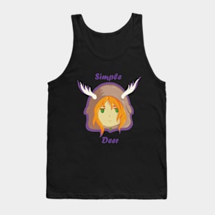 Girl in a deer costume Tank Top